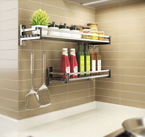 Projeto inovativo da cremalheira fixada na parede simples da cozinha dos eletrodomésticos para cargas pesadas